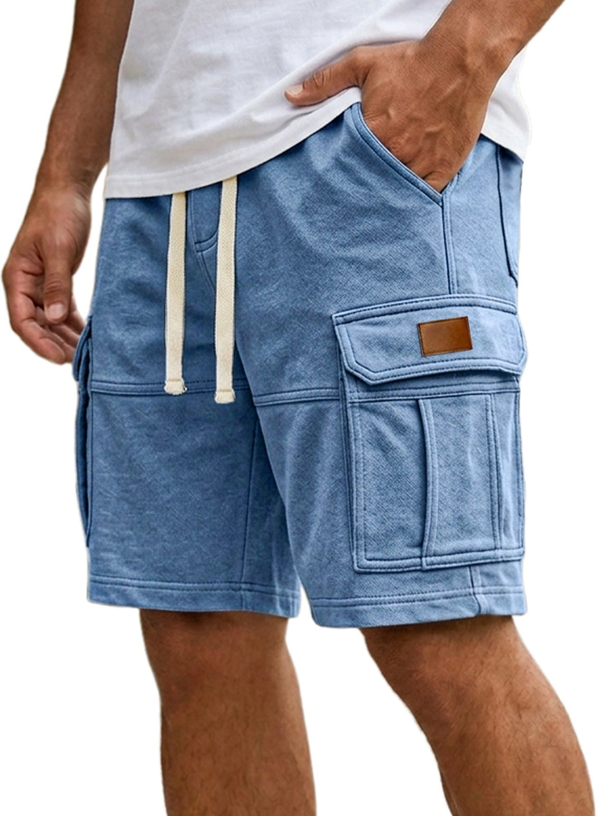 Men's Cargo Shorts With Pockets Fashion Summer Vacation Short Pants