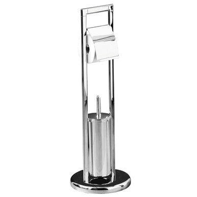 Linnea Chrome Finish Toilet Brush And Roll Holder