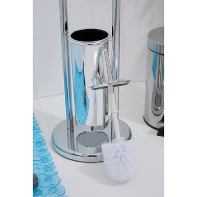 Linnea Chrome Finish Toilet Brush And Roll Holder