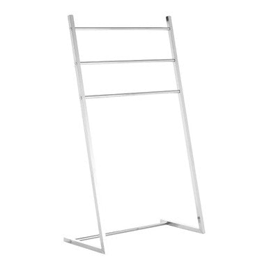 Dara Chrome Finish Floorstanding Towel Rack