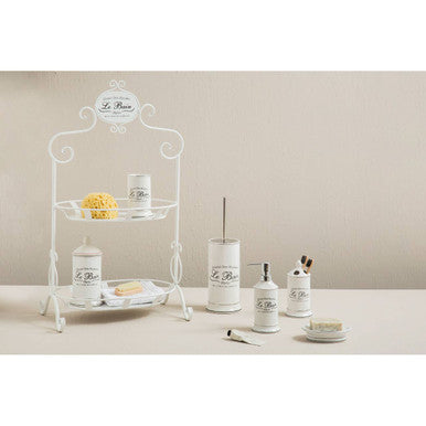 Le Bain White Toilet Brush With Holder