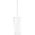Ando White Acrylic Toilet Brush with Crystal Detail
