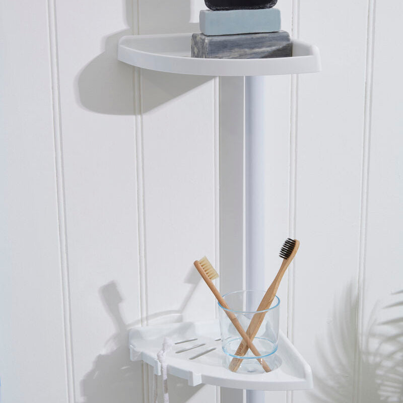 Linnea Telescopic Storage 4 Tier Corner Shelf