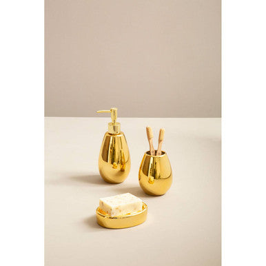 Magpie Dolomite Gold 3 Piece Bathroom Set
