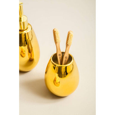 Magpie Dolomite Gold 3 Piece Bathroom Set
