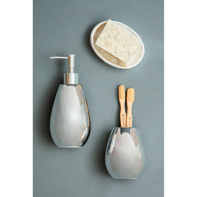 Magpie Dolomite Silver 3 Piece Bathroom Set
