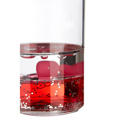 Acrylic Red Floating Hearts Tumbler
