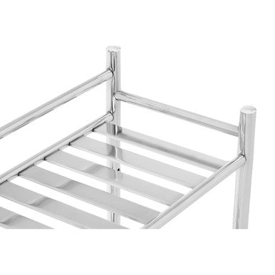 Dara Chrome Finish 2 Tier Towel Shelves