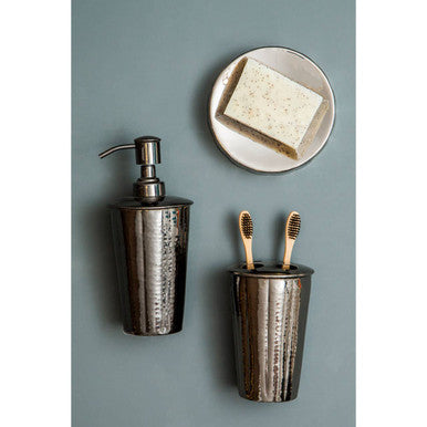 Vaco Hammered Black Nickel Finish Soap Dish