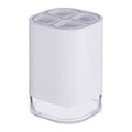 Ando White Acrylic Toothbrush Holder with Four Sections