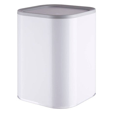 Ando White Acrylic Waste Bin with Flip Lid