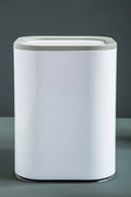 Ando White Acrylic Waste Bin with Flip Lid