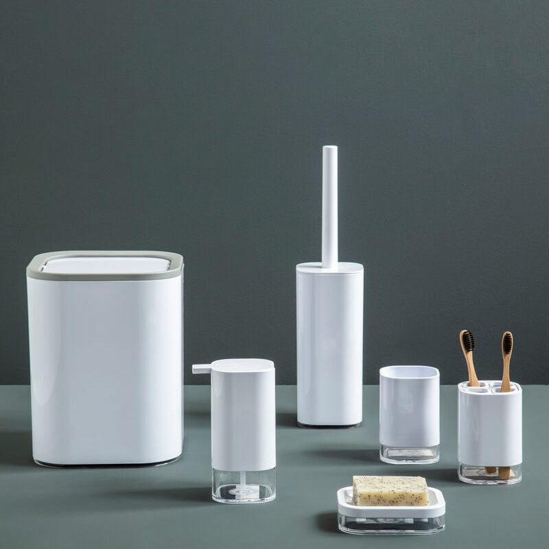 Ando White Acrylic Lotion Dispenser with Press Pump