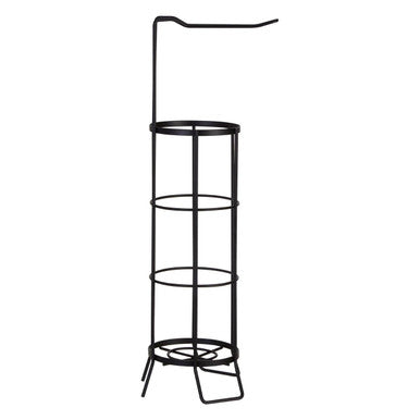 Linnea Black Toilet Roll Holder and Storer