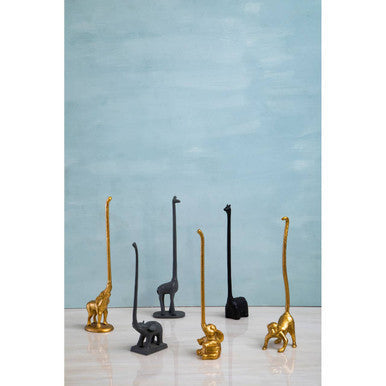Black Finish Llama Toilet Roll Holder | Fauna
