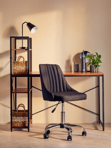 Marisha Grey Metal Small Swivel Table Mirror