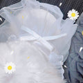 Korean White Sarong Dog Skirt