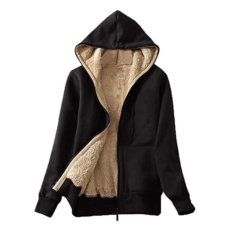 Long-sleeved sweater plush coat