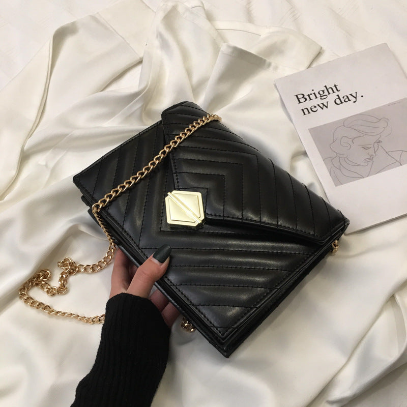 Chain Shoulder Bag Fashion Rhombus Small Square Bag
