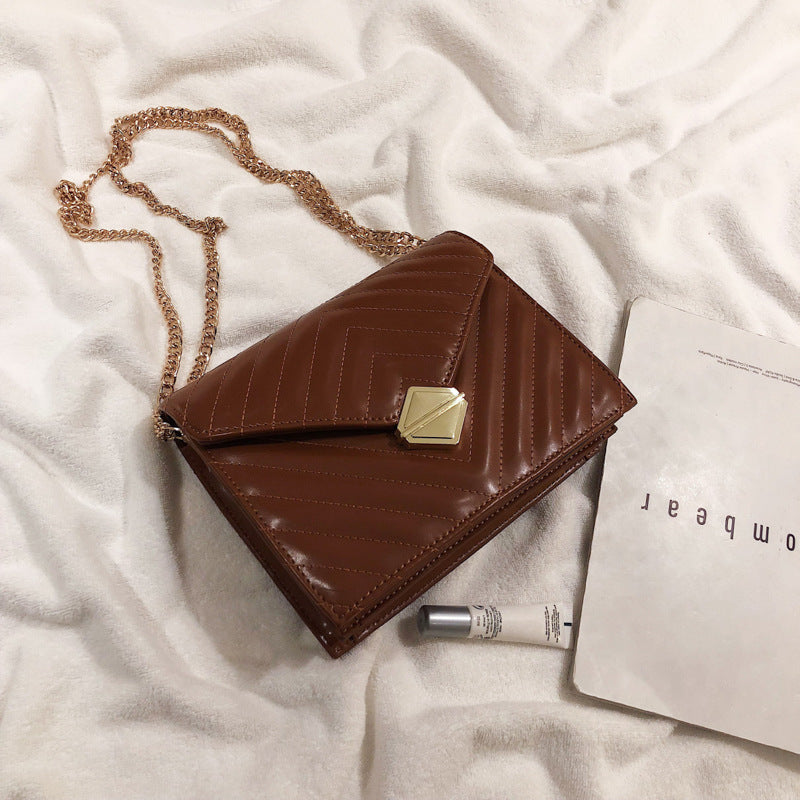 Chain Shoulder Bag Fashion Rhombus Small Square Bag