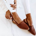 European And American Baotou Flat Sandals With Buckle