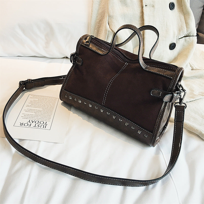 Fashionable Atmosphere All-match Messenger Boston Bag