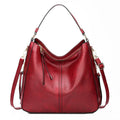 Hobos Zipper Bucket Bags With Adjustable Shoulder-strap Handbags Temperament High Capacity Messenger Shoulder Bag For Women