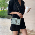 Chain Shoulder Solid Color Small Square Bag