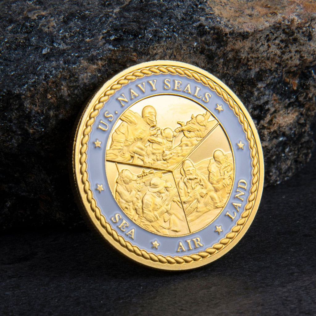 Military Commemorative Coins Embossed Paint Challenge Coins Custom Metal Crafts Badges