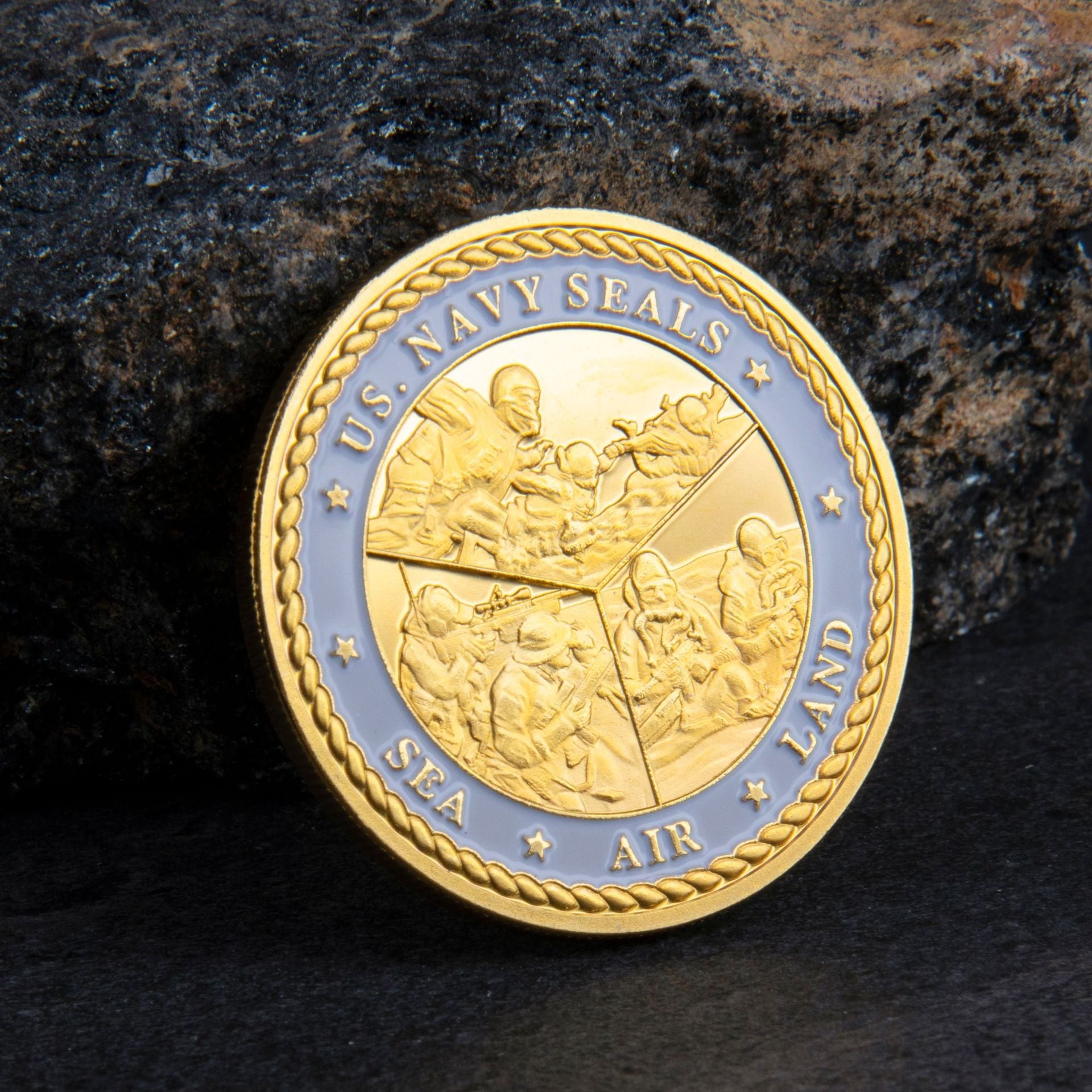 Military Commemorative Coins Embossed Paint Challenge Coins Custom Metal Crafts Badges