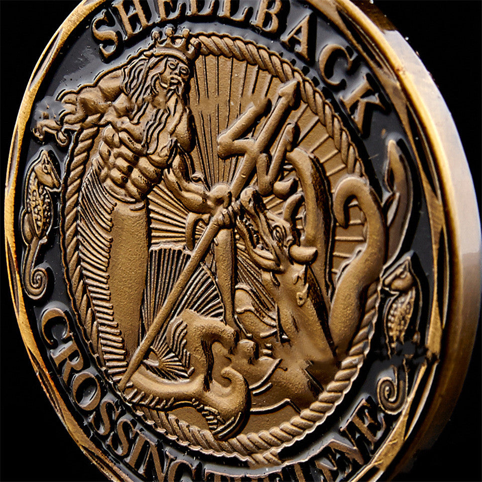 Navy Medal Alloy Case Commemorative Coin Customized Challenge Coin