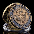 Navy Medal Alloy Case Commemorative Coin Customized Challenge Coin