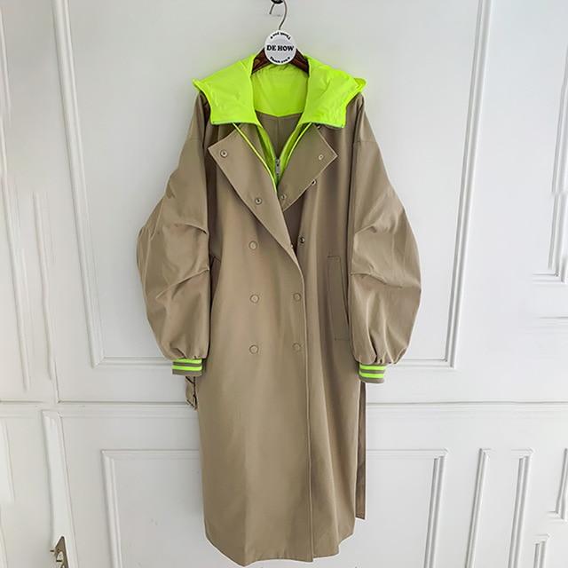 Retro Tooling Trench Coat Women's Mid-length