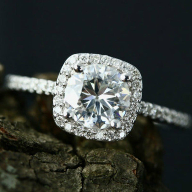 Cross-Border European And American Valentine'S Day Gift Jewelry Fashion Engagement Ring