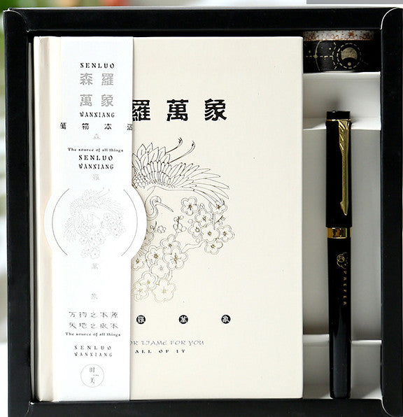 Time Traveler Hand Account Gift Box Literary Note Diary Set Learning Color Page Note Planner Support Customization