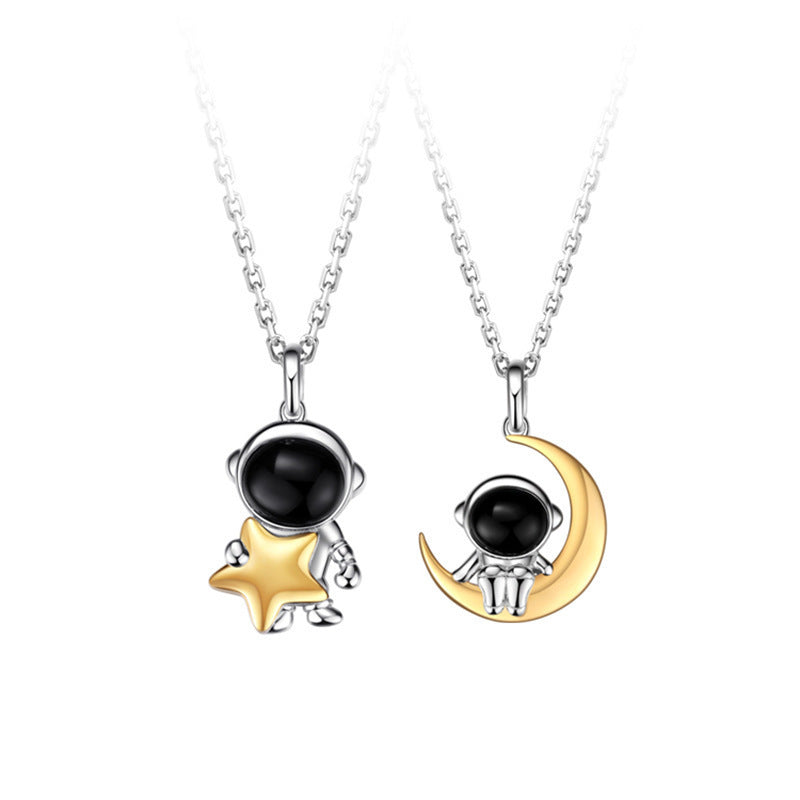 Roaming Planet Men's and Women's Clavicle Chain Pendant Valentine's Day Gift