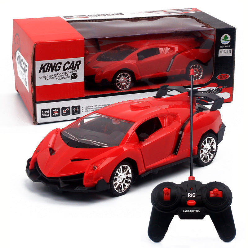 Four Way Double Door Remote Control Car Model Electric Toy Car