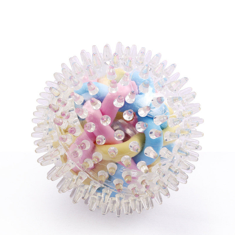 Glowing Spiny Colorful Woven Ball