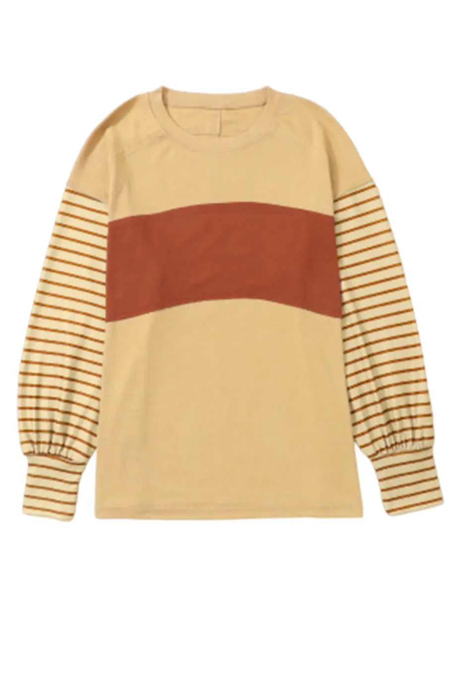 Color Block Bishop Sleeve Top Women UK