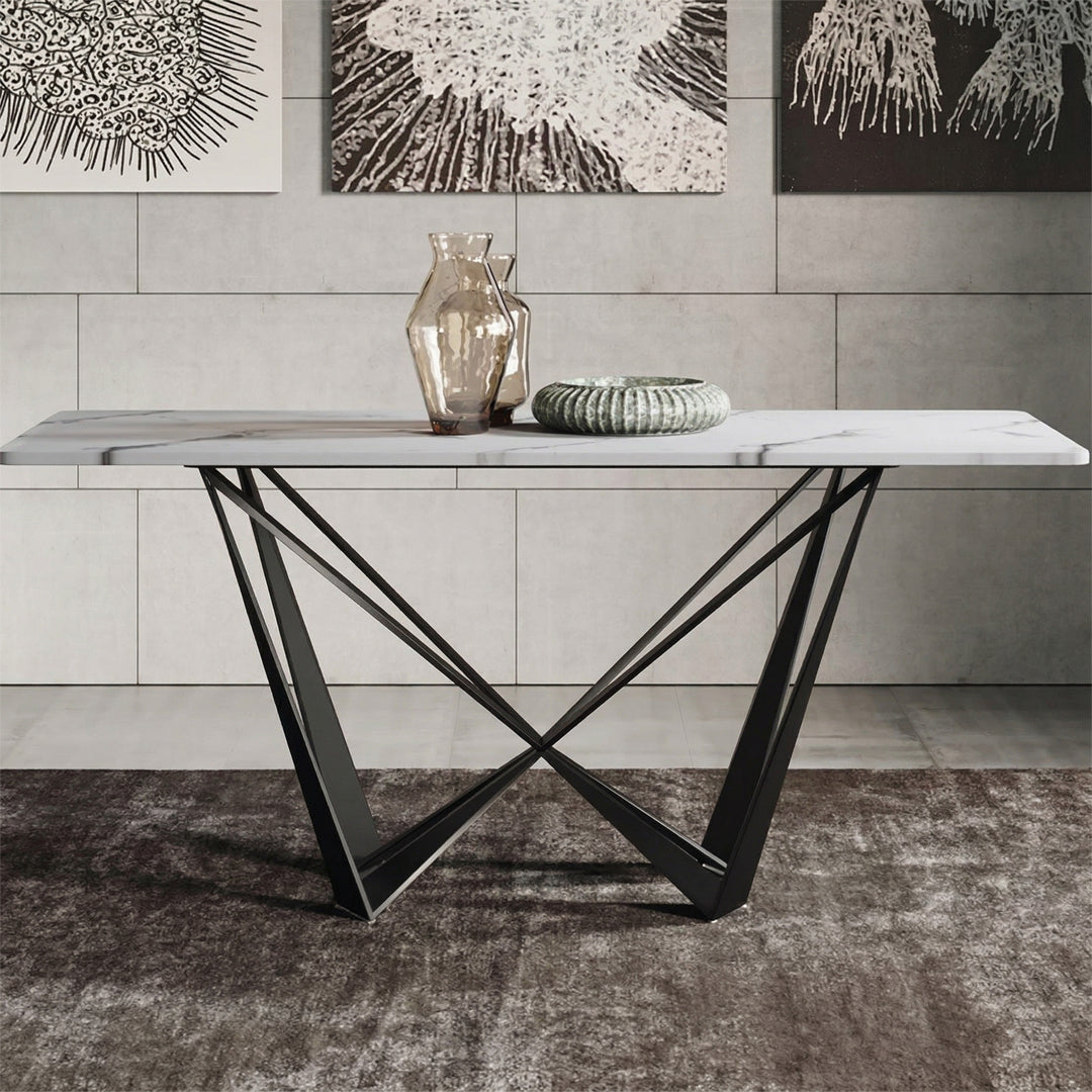 Helix Dining Table Set, Sintered Stone