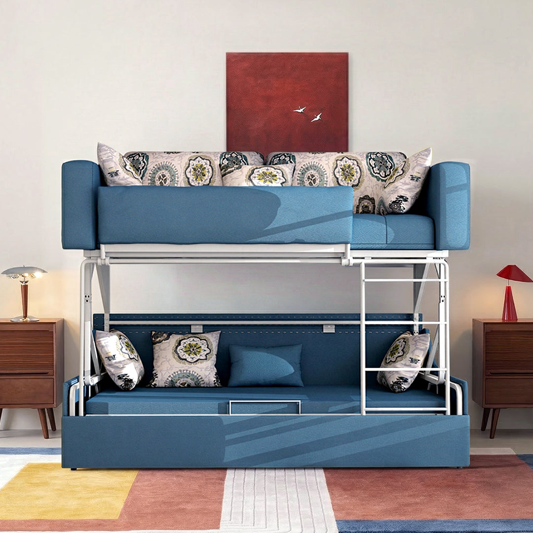Pérez Two Seater Sofa Bed, Bunk Bed, Linen