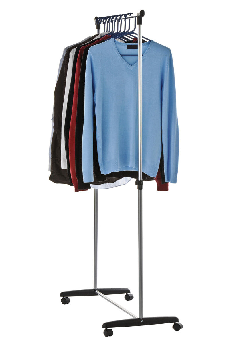 Ralesi Chrome Clothes Rail with Wheels