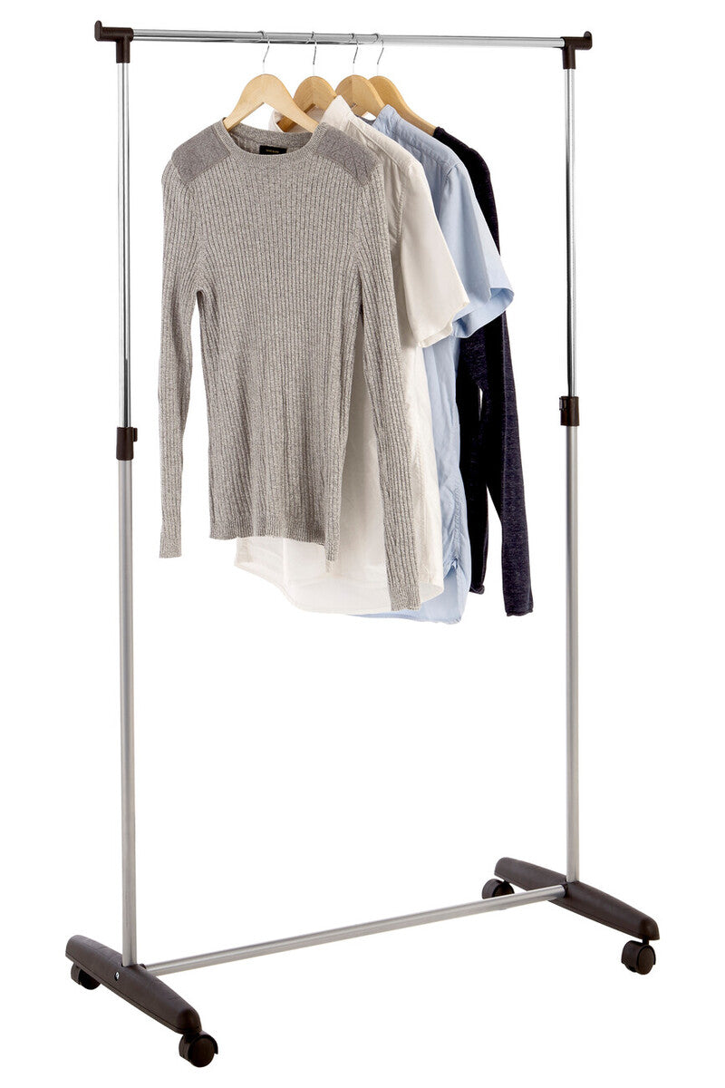 Ralesi Chrome Clothes Rail with Wheels