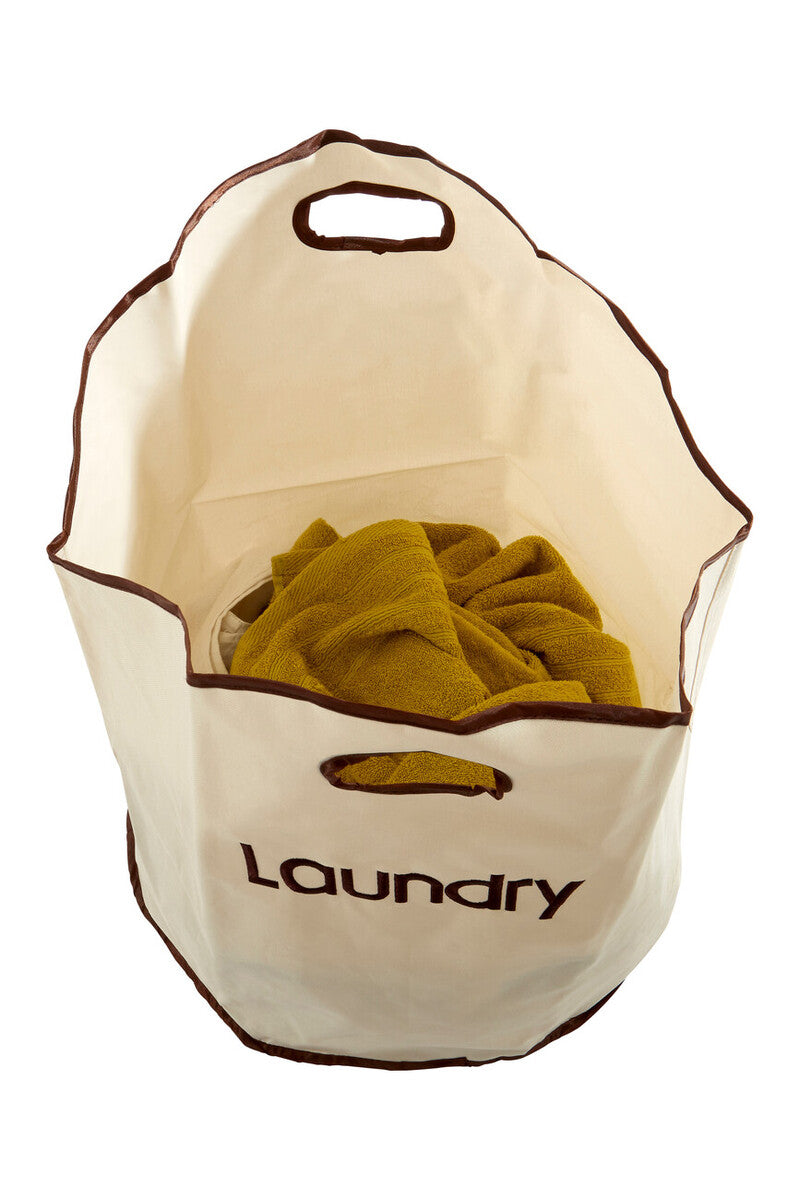 Cream  Polyester Laundry Bag | GreenLoop