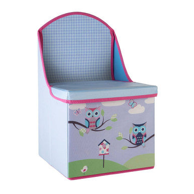 Children's Owl Design Storage Seat
