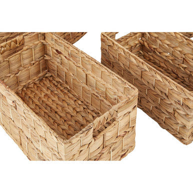 Set Of Six Water Hyacinth Storage Baskets | Lidi