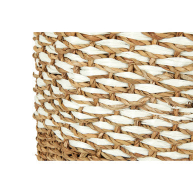 Lidi Oval Multi Seagrass Basket with Lid and Lining