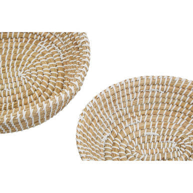 Lidi Set Of Two Oval Woven Baskets