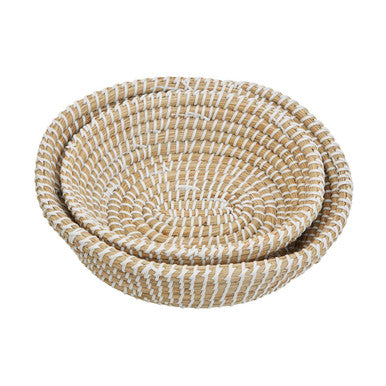Lidi Set Of Two Oval Woven Baskets