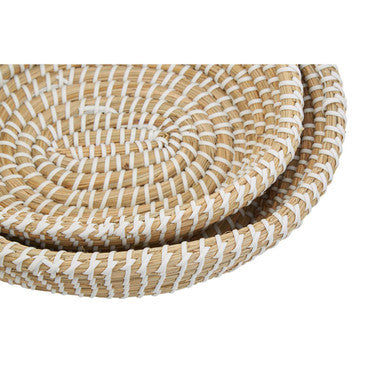 Lidi Set Of Two Oval Woven Baskets